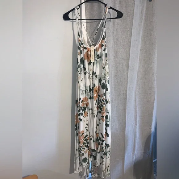 plus size white maxi dress with sleeves Fairytale Dream Sheer Sleeve Maxi Dress White